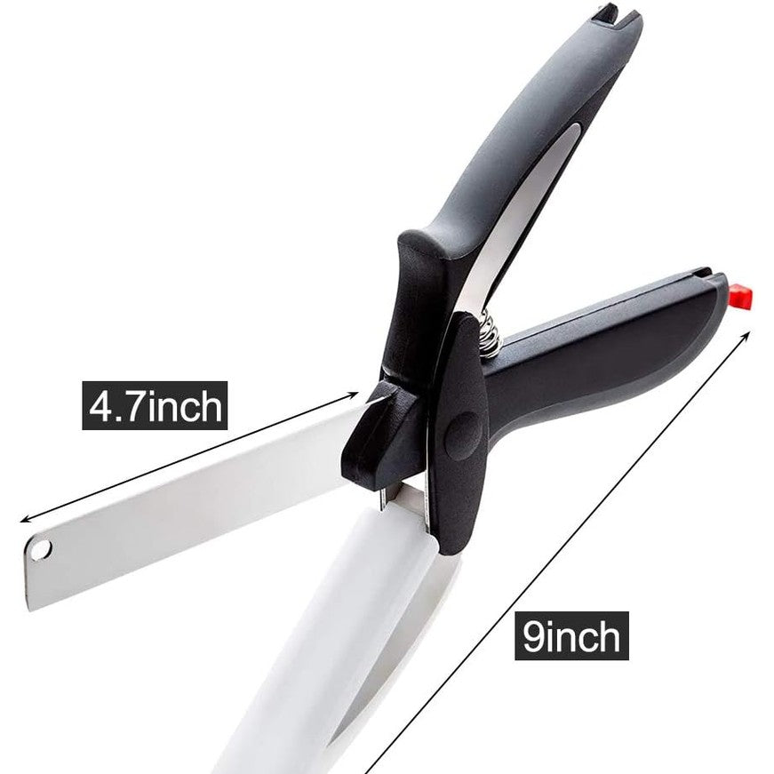 Scissors with Built-In Cutting Board