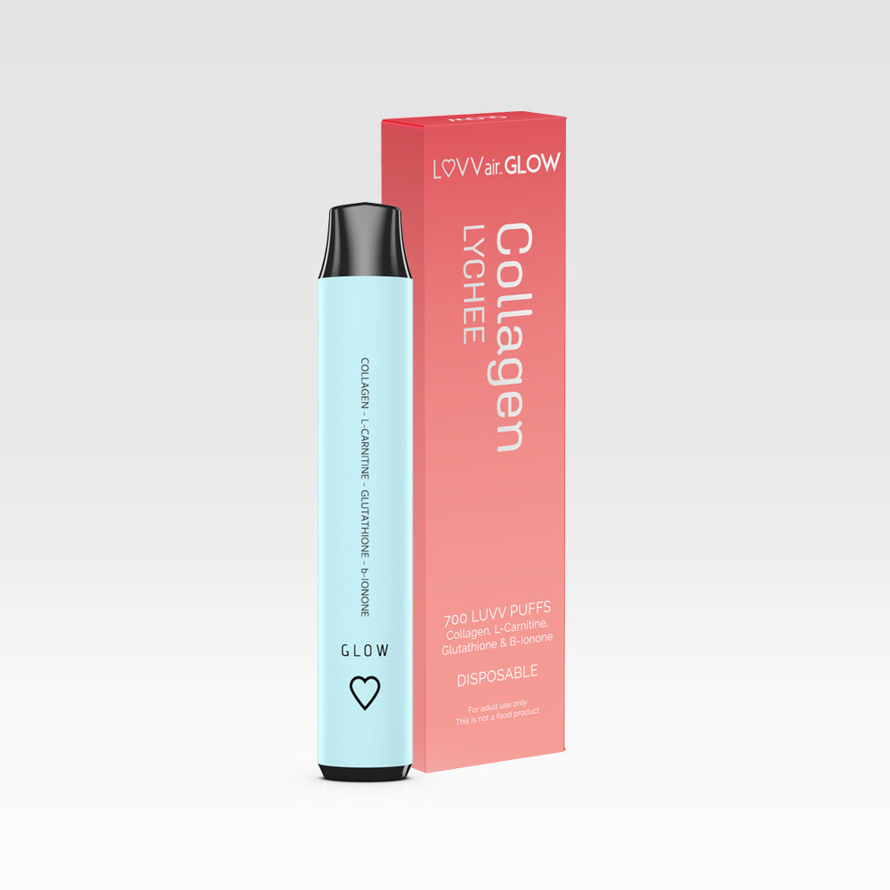 Glow / Collagen Lychee Nicotine-Free Vitamin Vape – Medaid