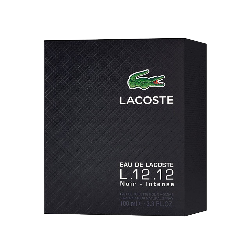 Lacoste L.12.12 Noir Intense Eau De Toilette Pour Homme - 100ml - Medaid