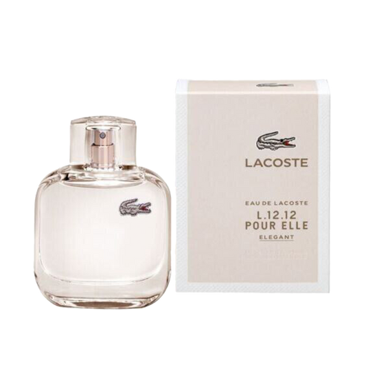 Lacoste L.12.12 Pour Elle Elegant Eau De Toilette Pour Femme - 90ml - Medaid