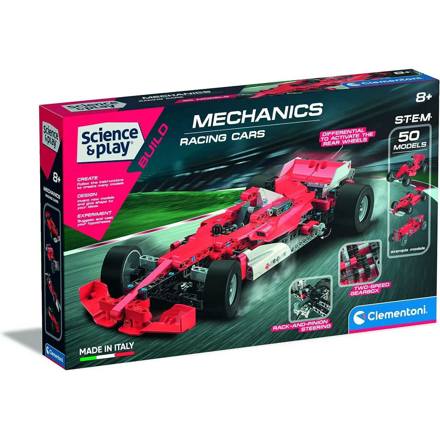 Science & Play, Mechanics Laboratory, Red Racing Car Builder - Medaid International
