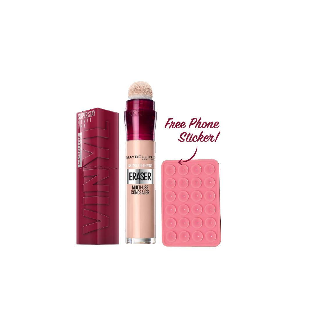 20% OFF  Vinyl Ink Lipstick + Instant Age Rewind Concealer + FREE Phone Sticker - Medaid