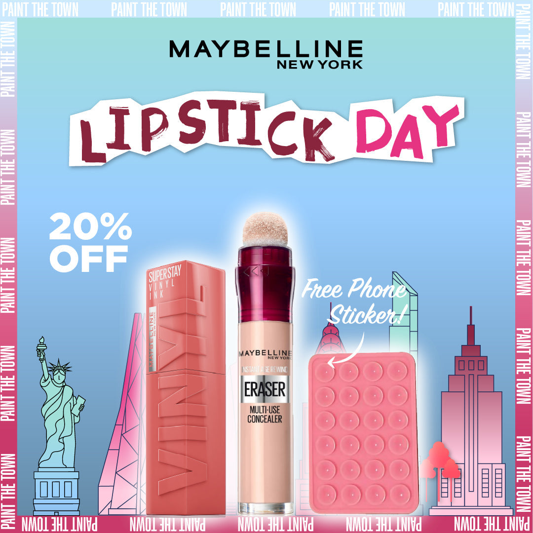 Super Stay Vinyl Ink  + Instant Age Rewind Concealer - Medaid