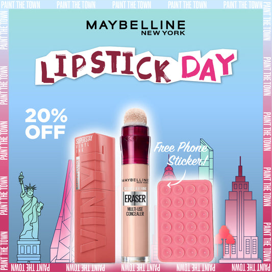 Super Stay Vinyl Ink  + Instant Age Rewind Concealer - Medaid