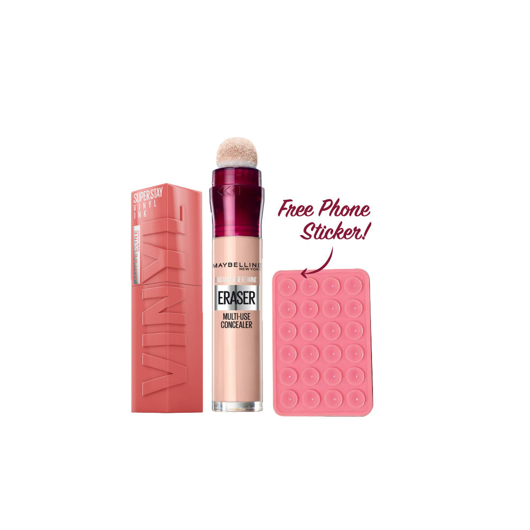 Super Stay Vinyl Ink  + Instant Age Rewind Concealer - Medaid
