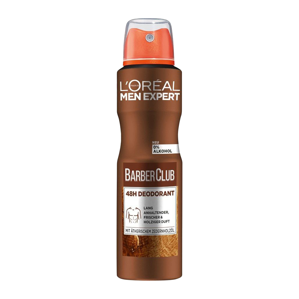 L'Oréal Men Expert Barberclub 48H Spray Deodorant - 150ml - Medaid