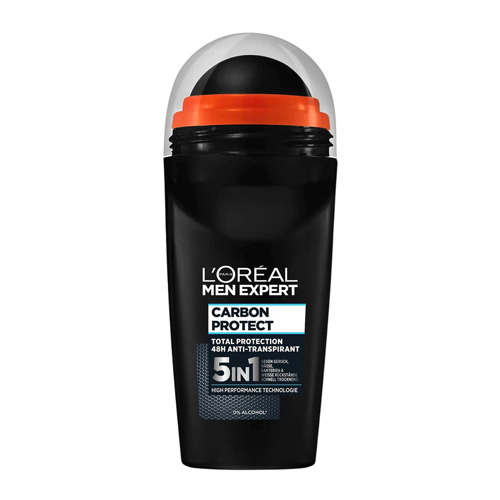 Loreal Men Expert Carbon Protect 48H Roll On Deodorant For Men - 50ml - Medaid