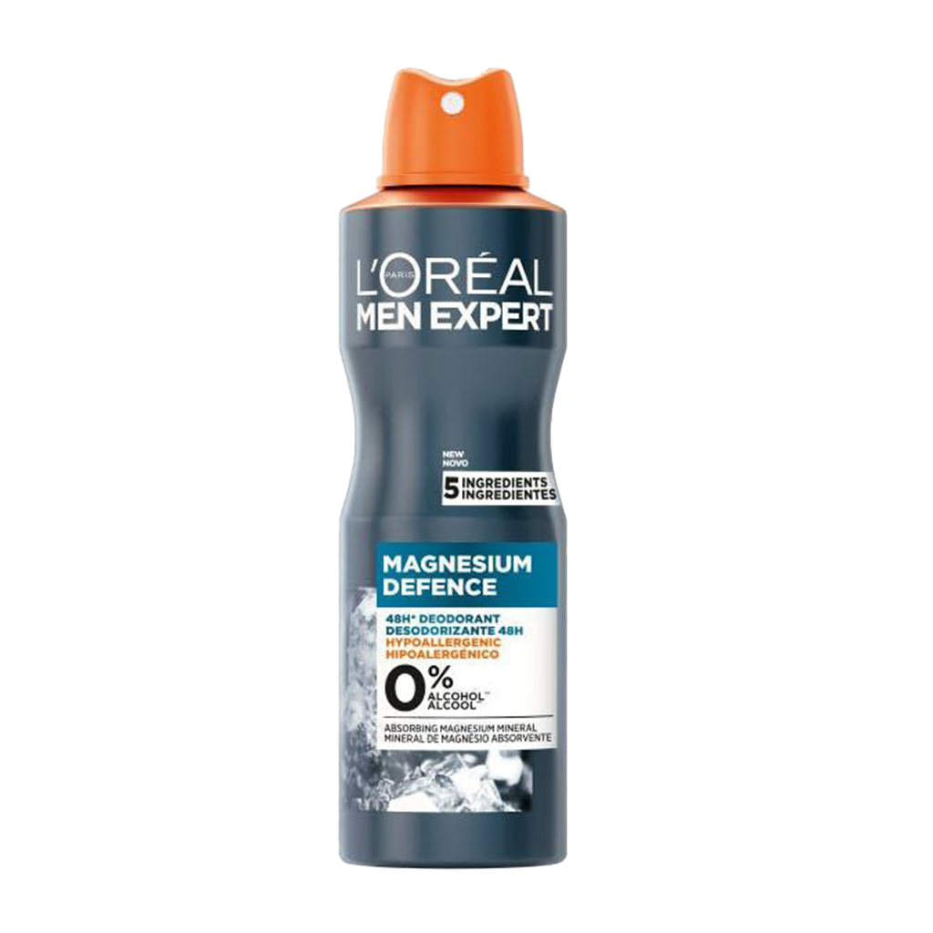 L'Oréal Men Expert Magnesium Defence 48H Spray Deodorant - 150ml - Medaid