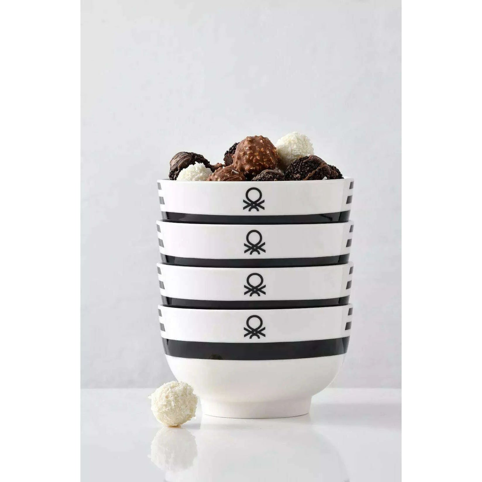 Black&White Collection, Set of 4 Bowls - Medaid International