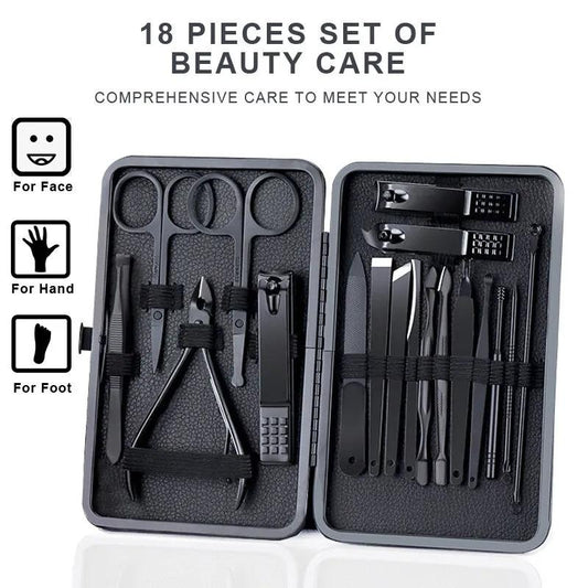 18 in 1 Manicure Set Stainless Steel - Medaid International