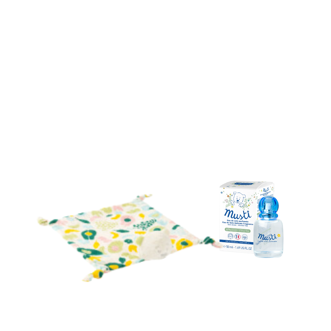 Mustela Musti With Cuddly Musti Pastel Set - Medaid