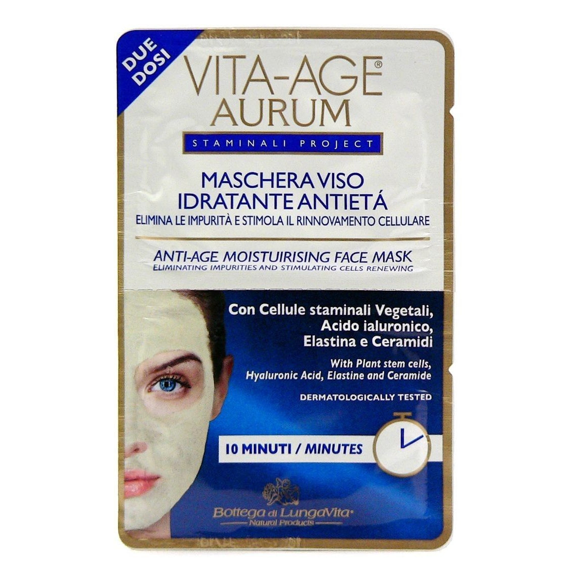 Vita-Age Aurum Moisturising Face Mask - 2*7.5 ml - Medaid