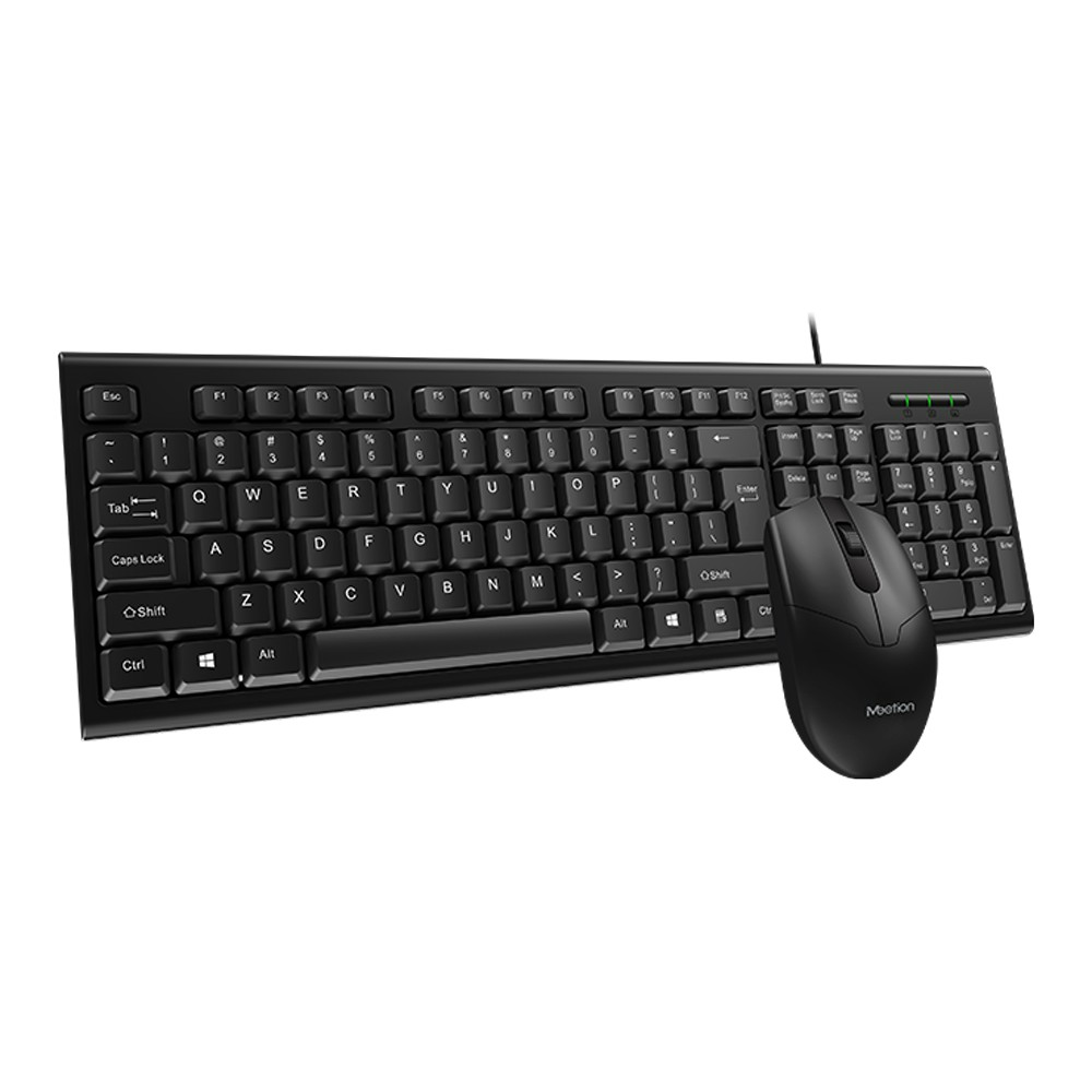 MEETION MT-C100 USB WIRED KEYBOARD AND MOUSE COMBO KIT FOR COMPUTER - BLACK - Medaid International