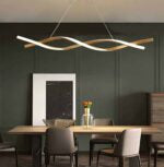 120 CM, Modern Hanging LED Helix Pendant Lights for Dining Room, Kitchen, Bedroom, Living Room - Medaid - Lebanon