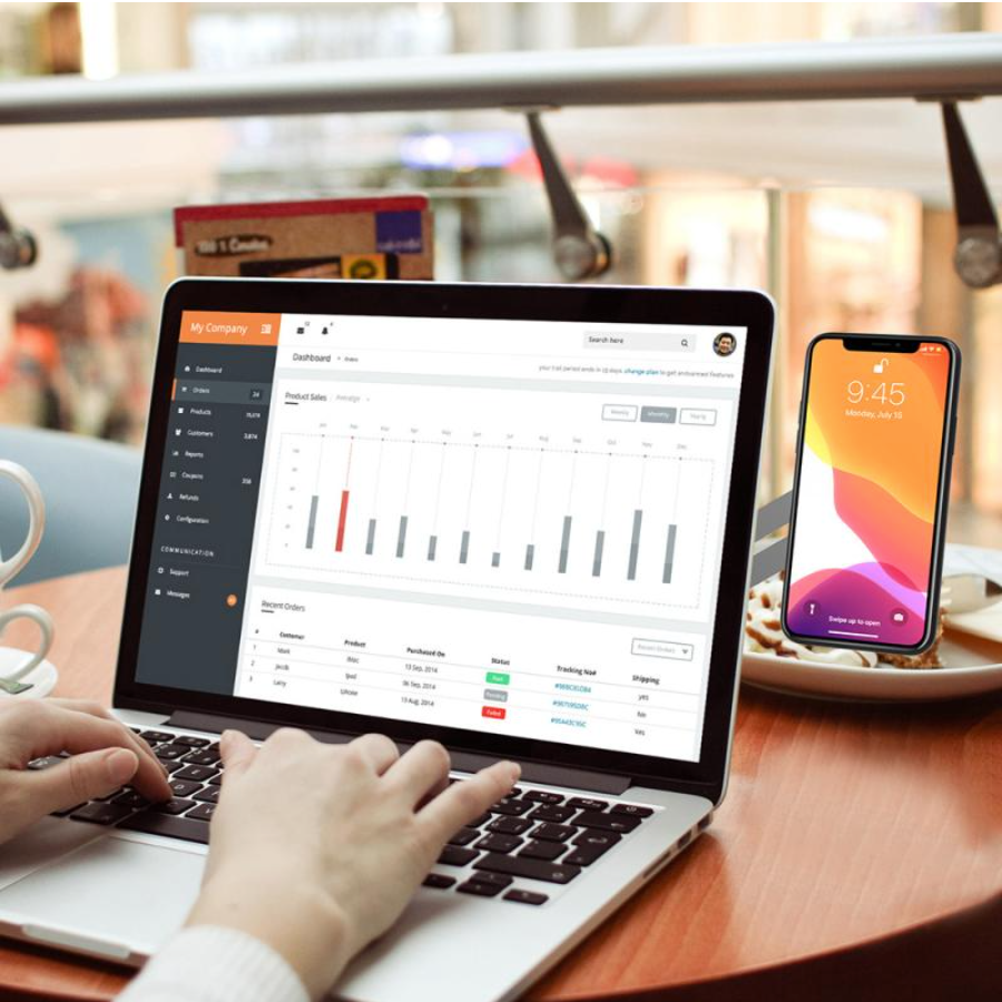 Magnetic Laptop Phone Holder - Medaid International