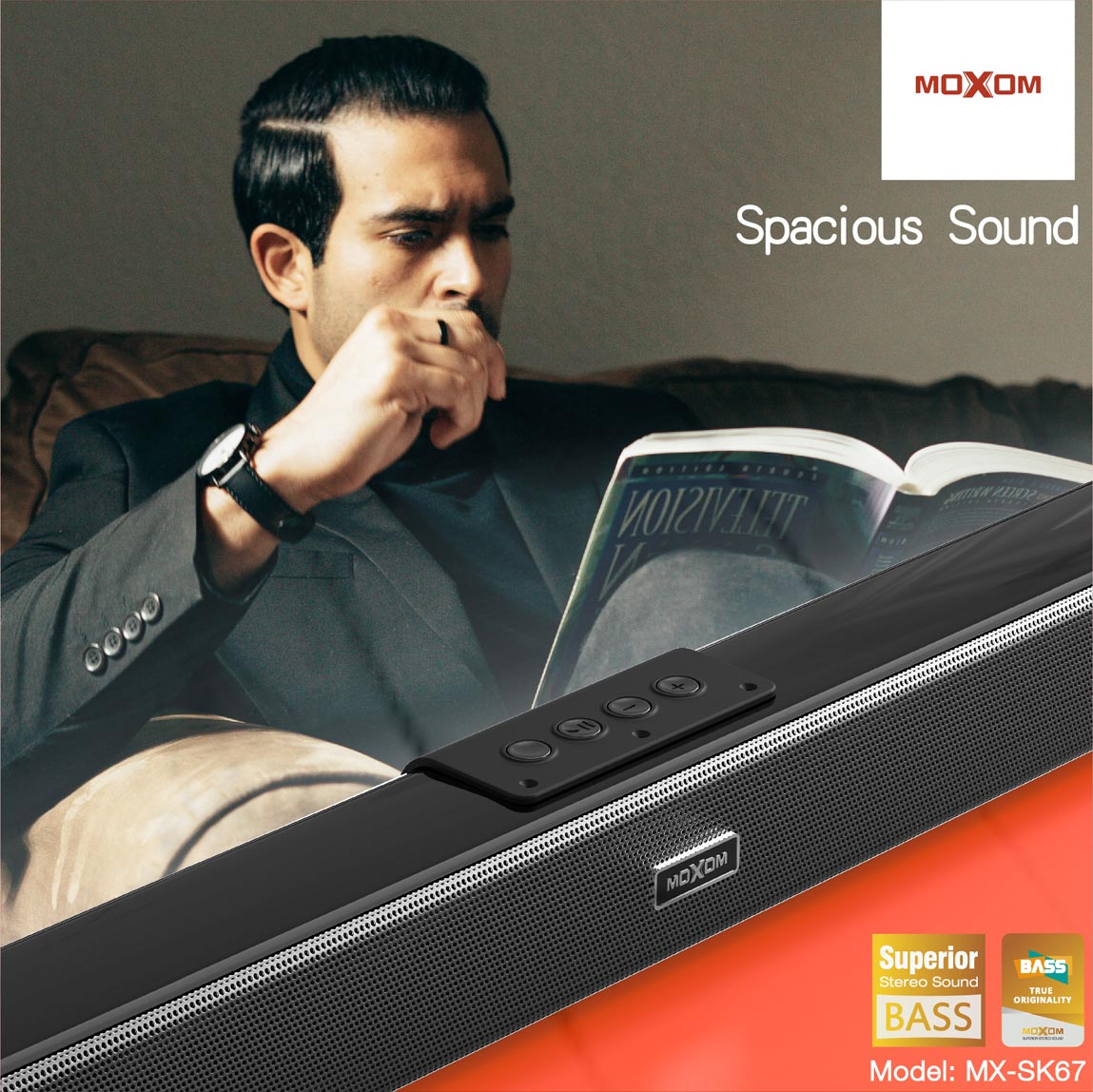 Moxom MX-SK67 Frigate Wireless TWS Home Soundbar - Medaid International