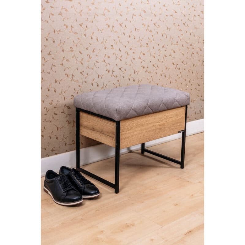 Mudesa Metal Wooden Box Puff Bench Seat Shoe Rack Shoe Paint Brush Box Cabinet, STIPA - Medaid International