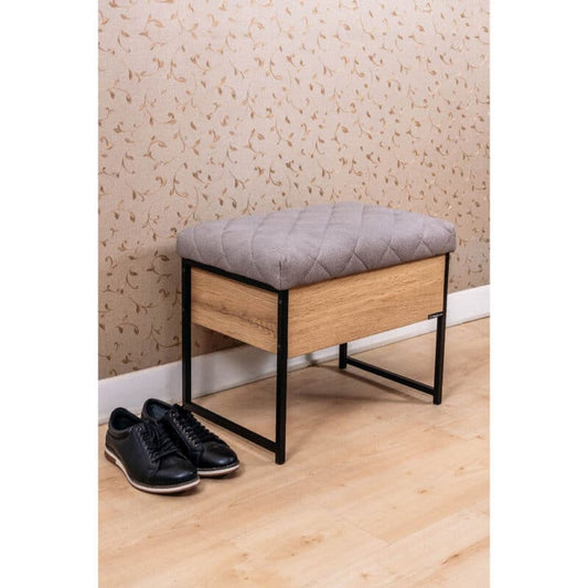 Mudesa Metal Wooden Box Puff Bench Seat Shoe Rack Shoe Paint Brush Box Cabinet, STIPA - Medaid International
