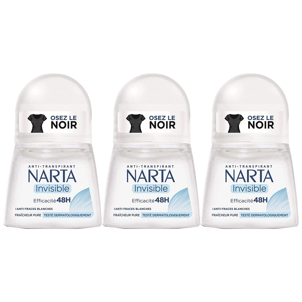 Narta Invisible Deodorant Stick Pour Femme - Pack of 3 - Medaid