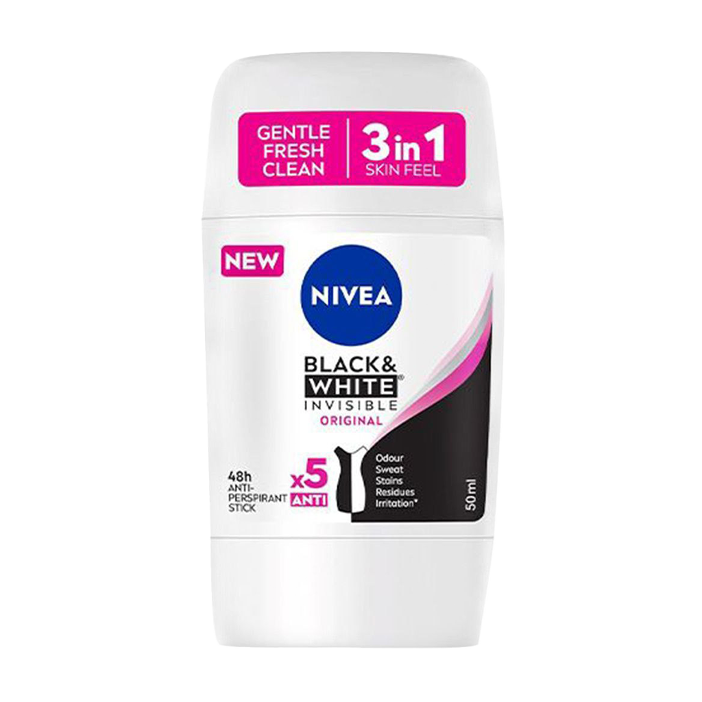 Nivea Black & White Deodorant Stick For Her - 50ml - Medaid