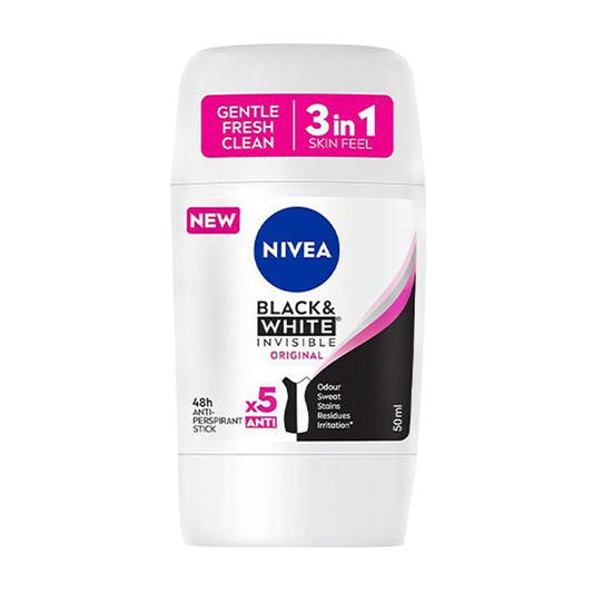 Nivea Black & White Deodorant Stick For Her - 50ml - Medaid