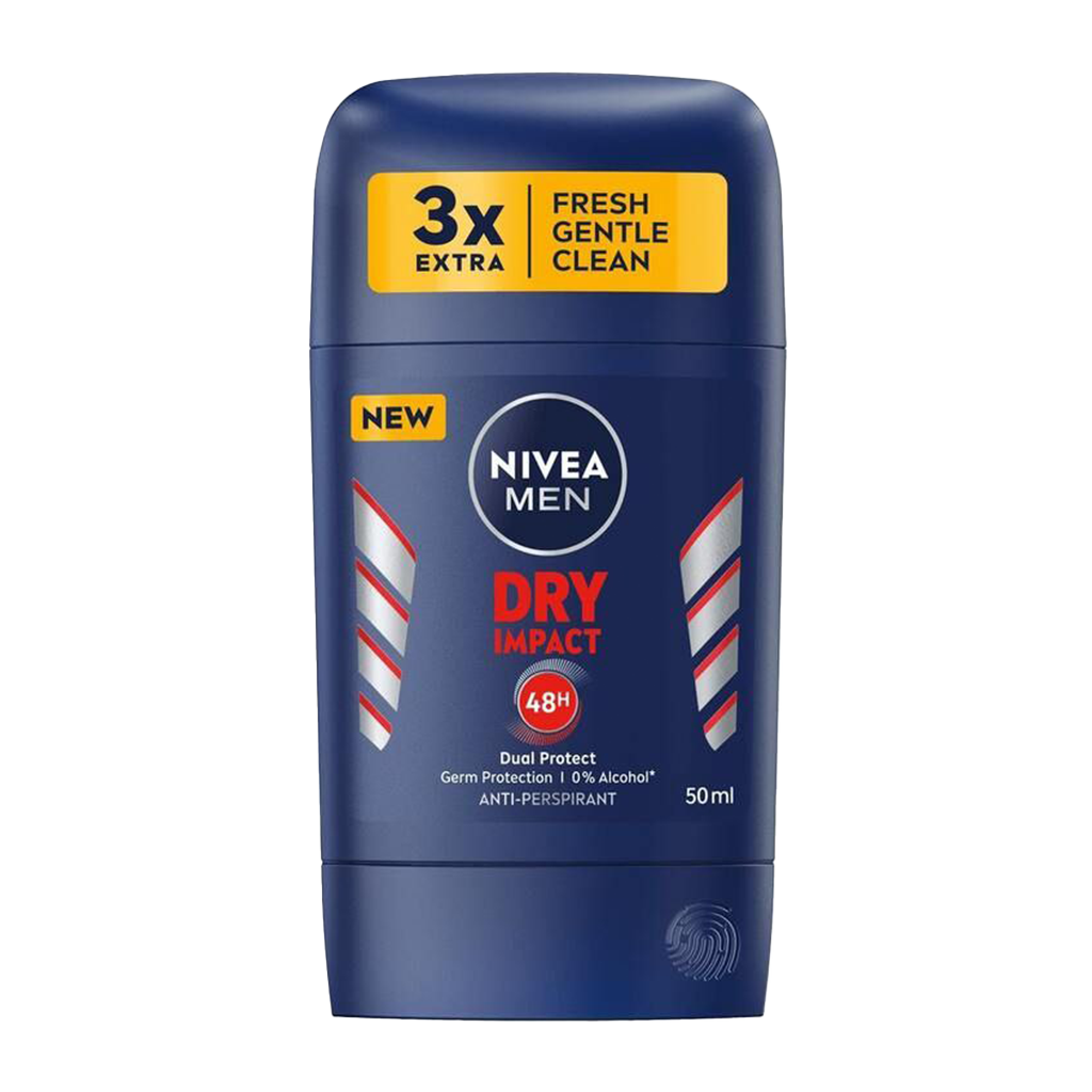 Nivea Dry Impact Deodorant Stick For Him - 50ml - Medaid