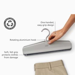 Joseph Joseph Orderly™ Easy-grip Set of 2 Ecru Skirt & Trouser Hangers - Medaid International