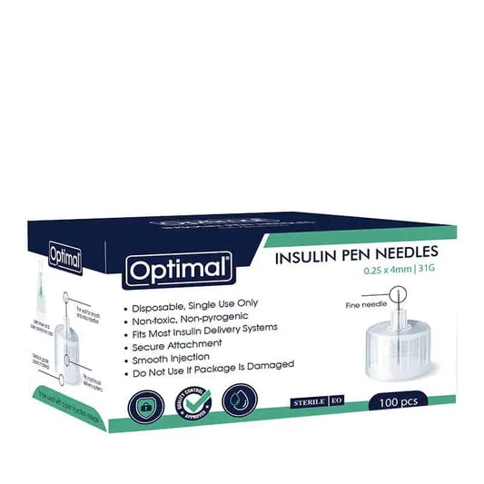 Optimal insulin pen needles 100 pieces - Medaid - Lebanon