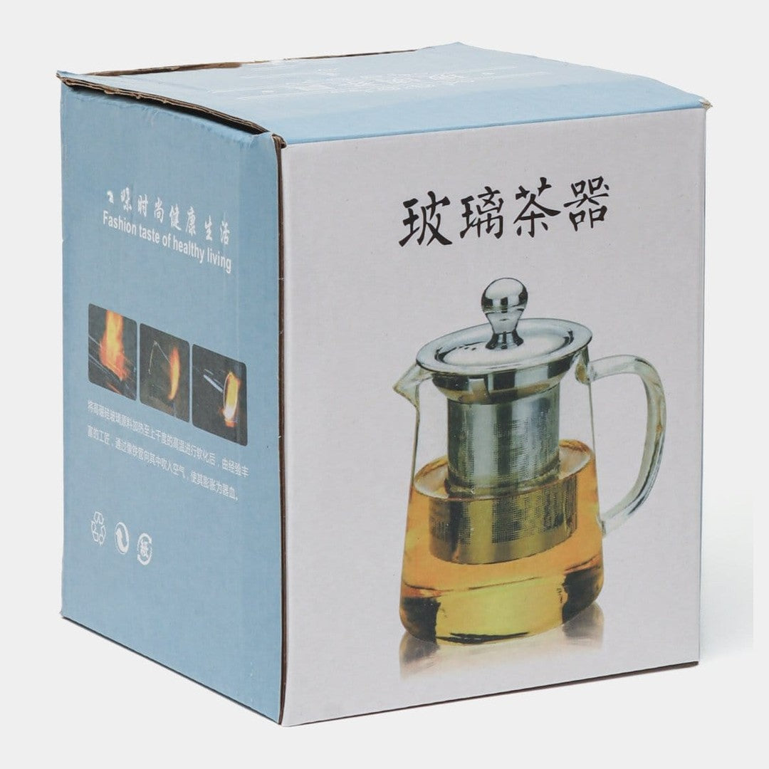 GLASS TEAPOT 500ML KT2228 - Medaid International