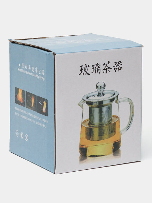 GLASS TEAPOT 500ML KT2228 - Medaid International