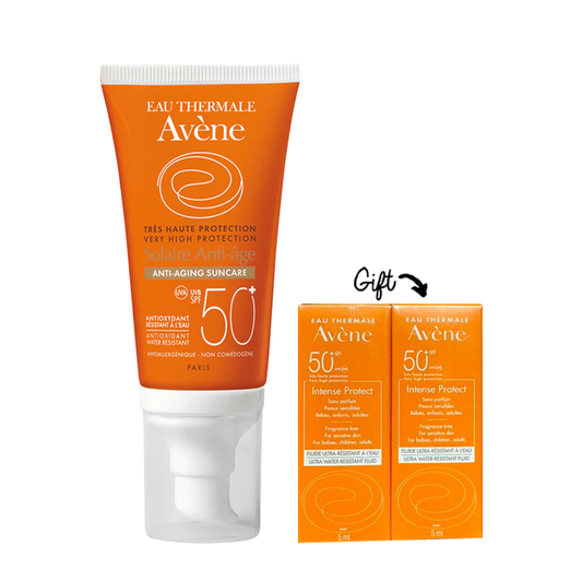 Anti-Aging Suncare SPF 50+ (50mL) + 2 Mini Sunscreen Intense Protect (Gift) - Medaid