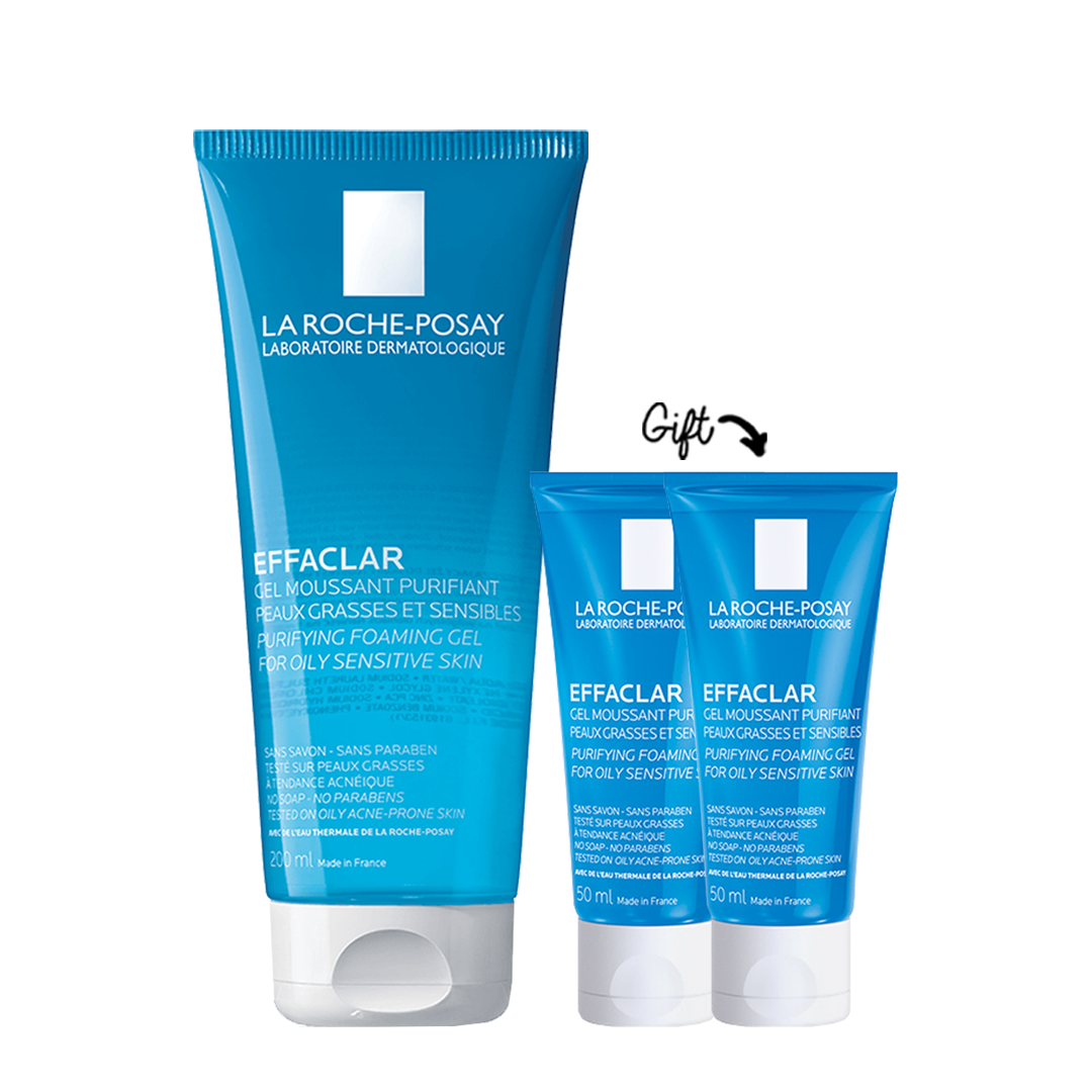 Buy  Effaclar cleanser 200 ML Get 2x  Effaclar Gel 50 ML - Medaid