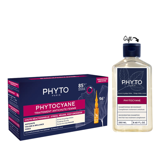 Buy Phyto Phytocyane Reactional Hair Loss Treatment  Get one shampoo Phytocyane (Gift)