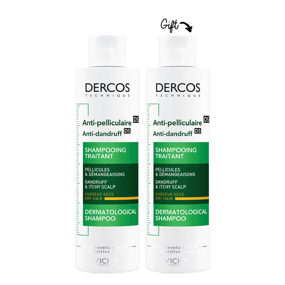 Buy DERCOS ANTI-DANDRUFF SHAMPOO FOR DRY HAIR 200ML get the chance to win DERCOS ANTI-DANDRUFF SHAMPOO FOR DRY HAIR 200ML - Medaid