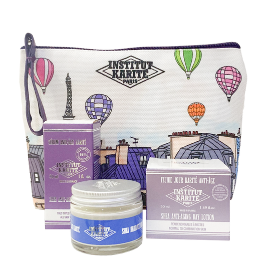 Shea Anti-Aging Serum - All Skin Types 30 mL - Cotton Cloud + Shea Anti Aging Day Lotion + Shea Radiance Mask 50 mL - Milk Cream GIFT - Medaid International