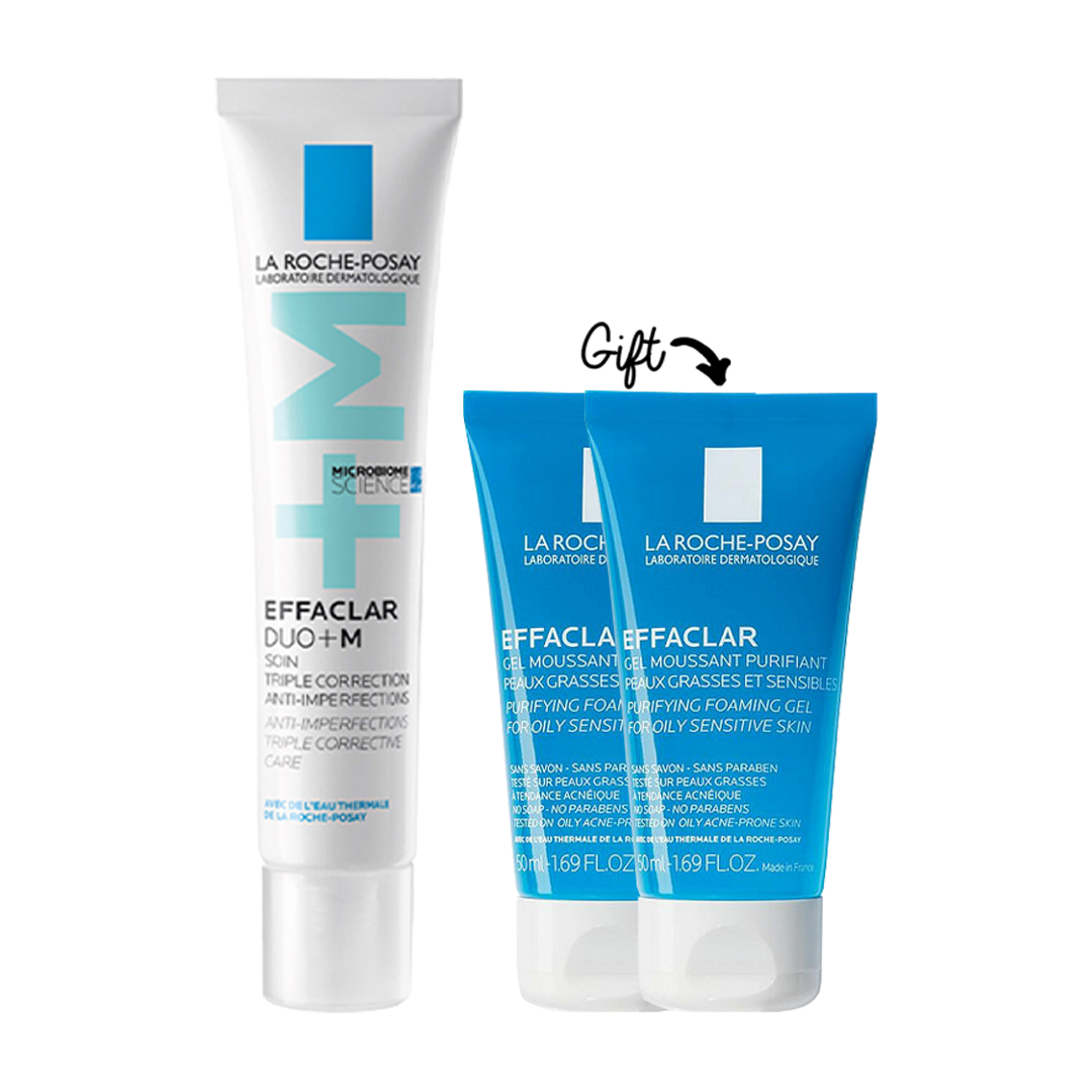 Effaclar Duo + M 40 ML Get Effaclar Gel 50ML X2 - Medaid