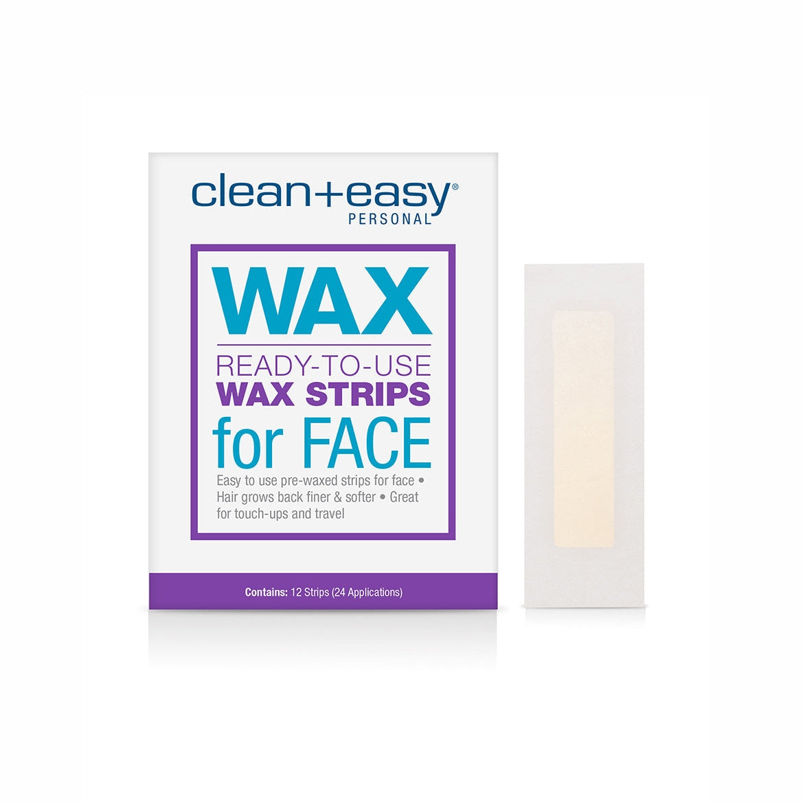 Clean & Easy Ready-to-Use Wax Strips for Face 12pcs - Medaid