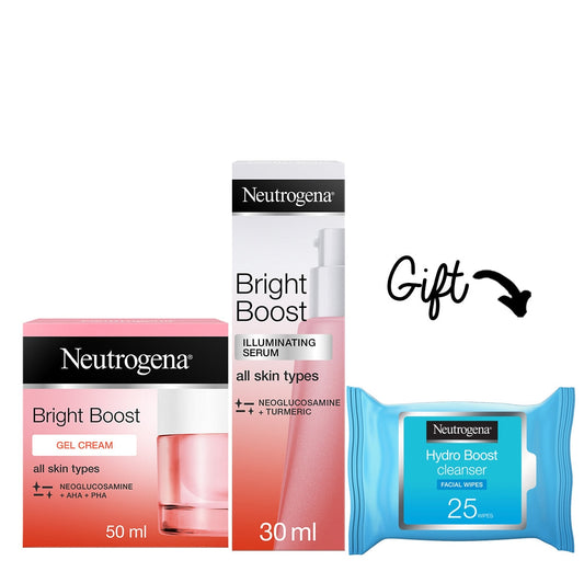 Buy 1 Bright Boost Gel Cream + 1 Bright Boost Serum And Get 1 Hydro Boost Wipes for FREE - Medaid