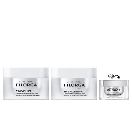 Time-Filler Absolute Wrinkle  Correction Cream 50ML + Time-Filler Night 50ML + NCEF-REVERSE Supreme multi-correction cream 15ml (Gift) - Medaid