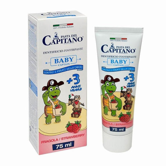 Pasta Del Capitano Toothpaste - Strawberry +3 Years 75 ML - Medaid