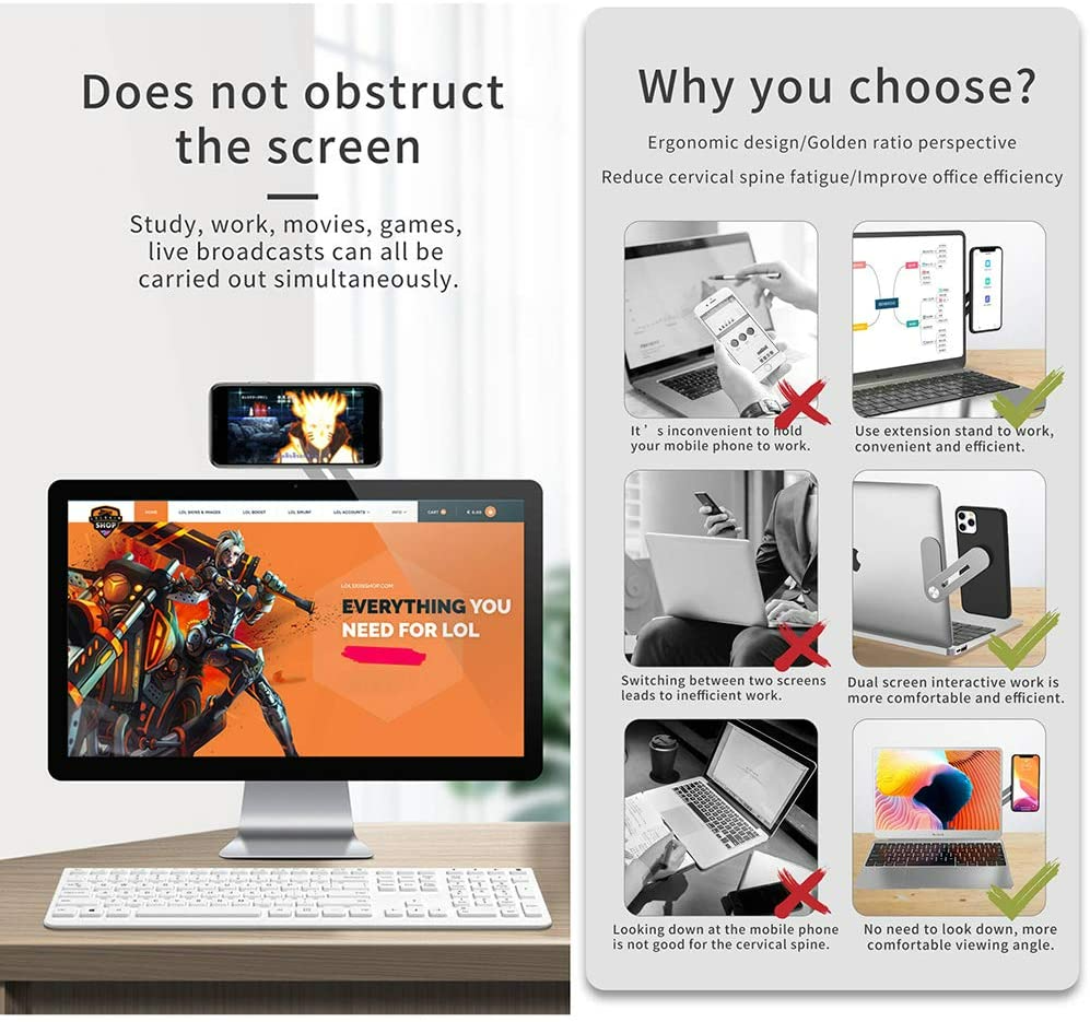 Magnetic Laptop Phone Holder - Medaid International