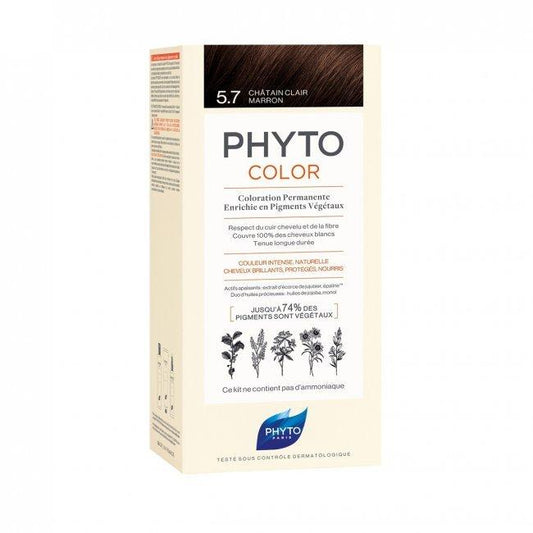 NEW PHYTOCOLOR 5.7 LIGHT CHESTNUT brown - Medaid International