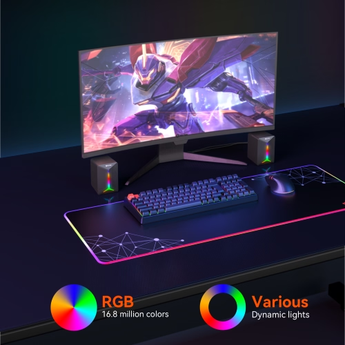 MEETION MT-SP2011 RGB Cool Computer 2.0 Game Speaker Audio Wired - Medaid International