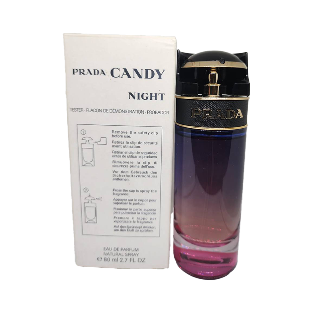 TESTER Prada Candy Night Eau de Parfum Pour Femme - 80ml - Medaid