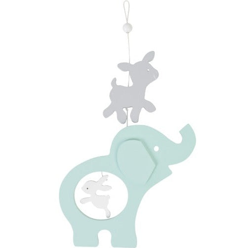 Bambam Wooden Mobile In Giftbox Elephant Pendant Toy