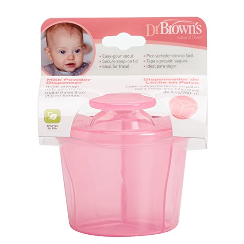 Dr. Brown's Milk Dispenser Pink Baby Formula Container