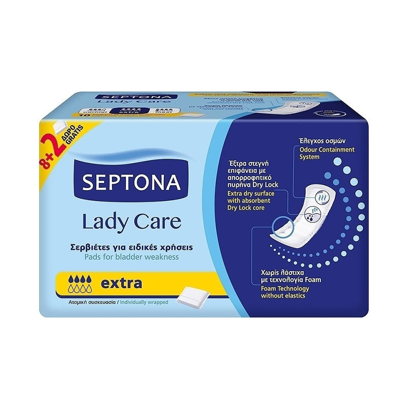 Septona Lady Care 8+2 Extra Napkins - Medaid International