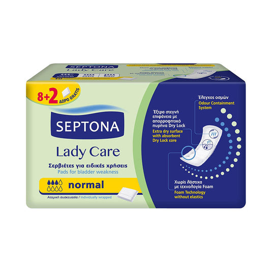Septona Lady Care 8+2 Normal Napkins - Medaid International