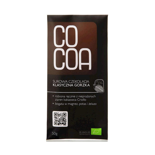 Cocoa Raw Chocolate  Classic Bitter Eko 50g - Medaid International