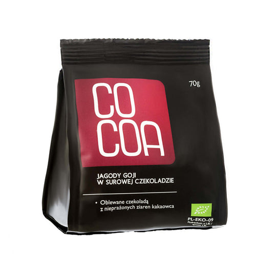 Cocoa Goji Berries in Raw Chocolate Eko 70g - Medaid International